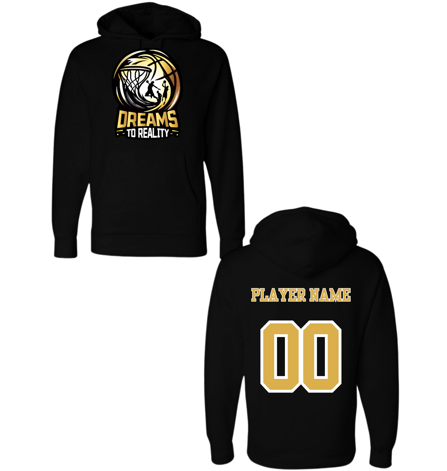 Black DTR Official Logo Hoodie