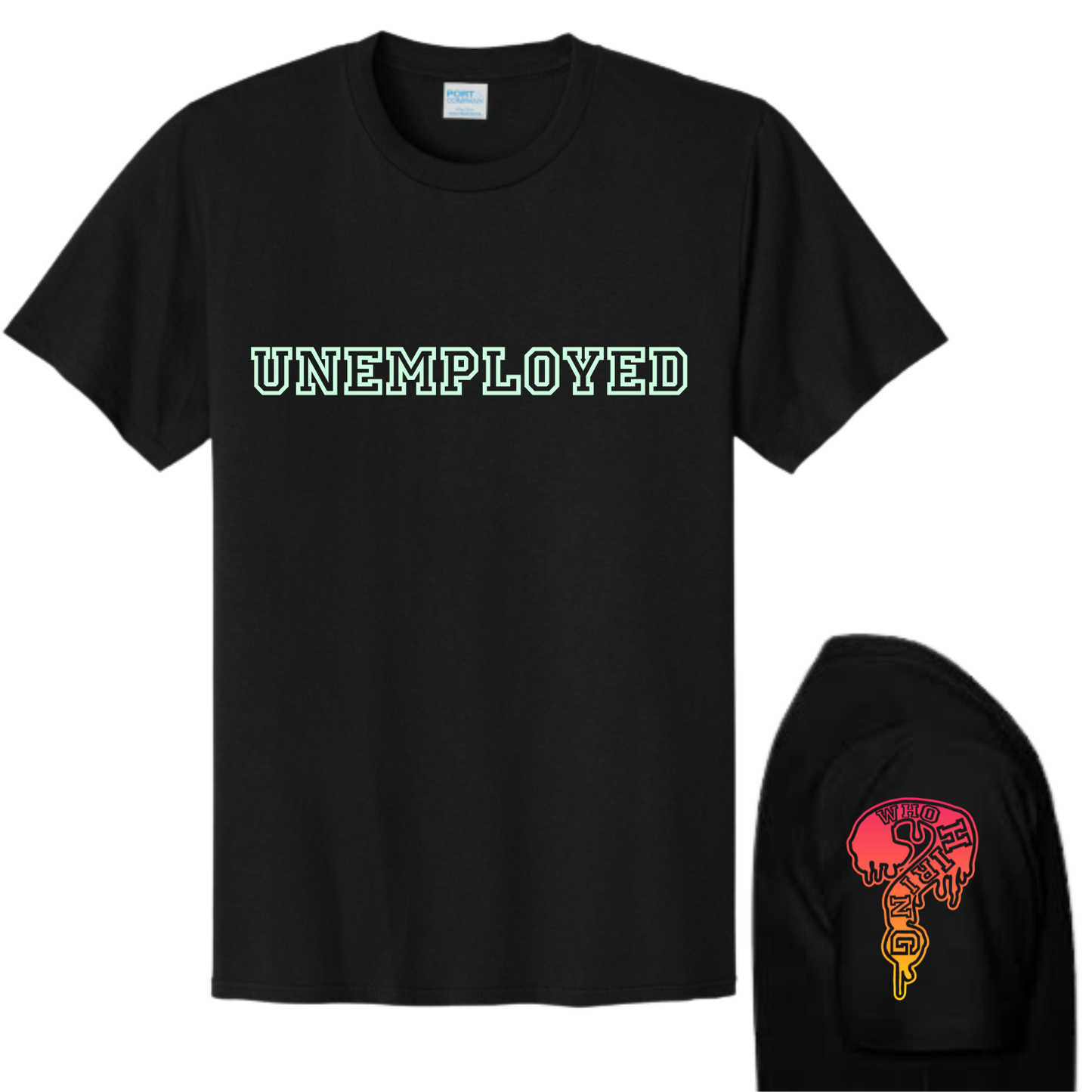 Tropicana Orange Black UNEMPLOYED DriFit Tee