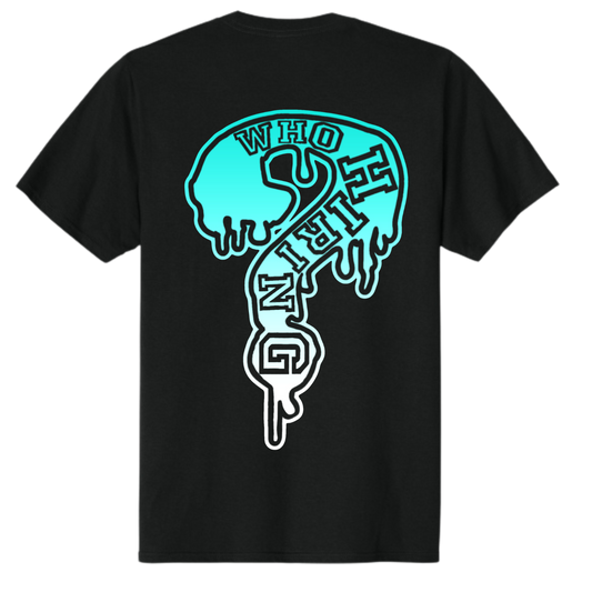 Cotton Candy Blue Black UNEMPLOYED DriFit Tee
