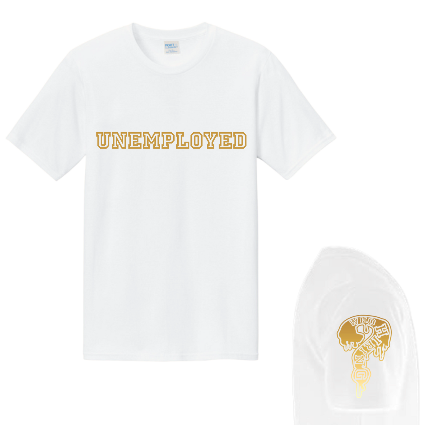 Goldberg WWE White UNEMPLOYED DriFit Tee