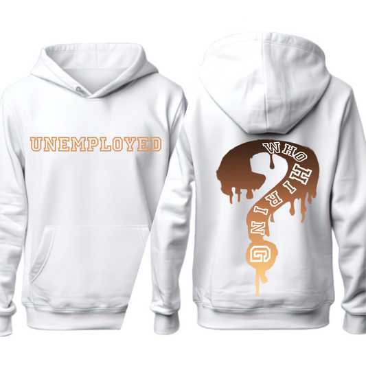 Brown Icy White UNEMPLOYED Hoodie