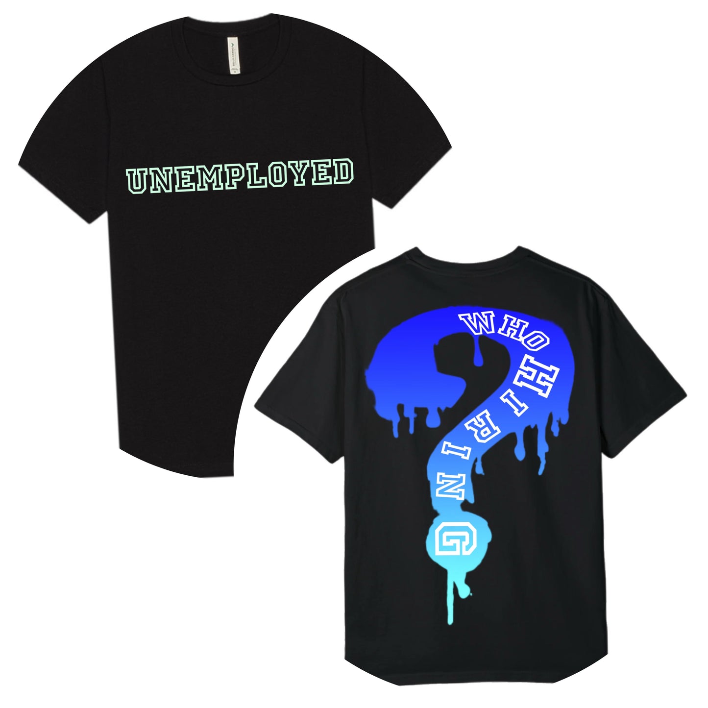 Blue Midnight BlackUNEMPLOYED Tee