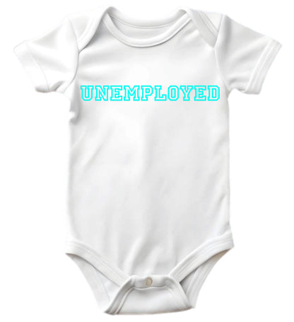 Frozen Blue Icy White UNEMPLOYED Tee by KellsVisuals