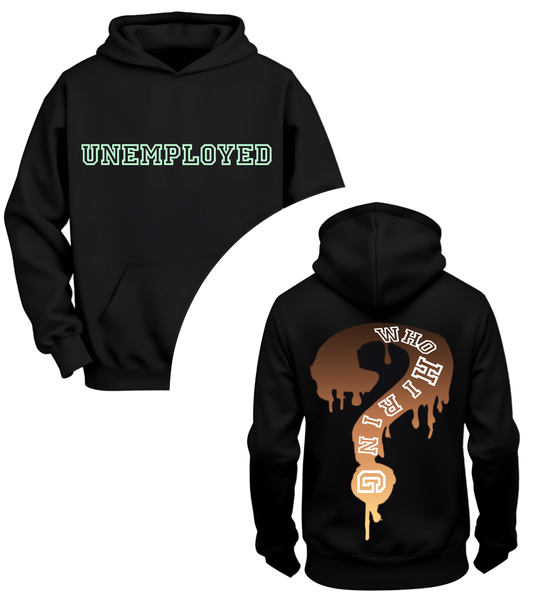 Brown Midnight Black UNEMPLOYED Hoodie