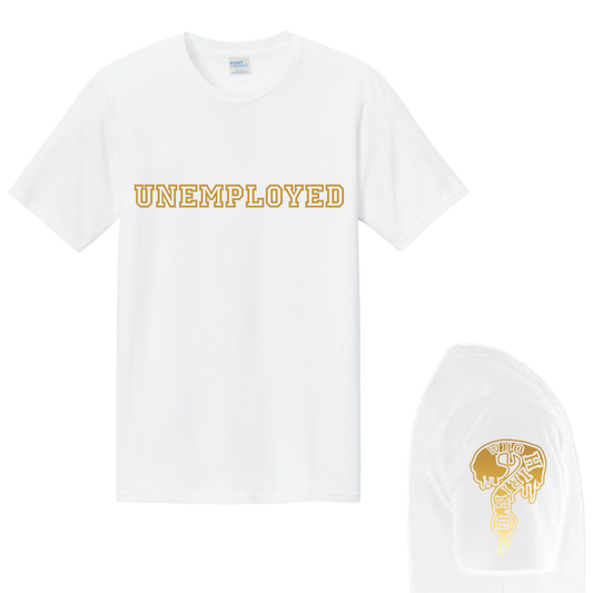 Goldberg WWE White UNEMPLOYED DriFit Tee